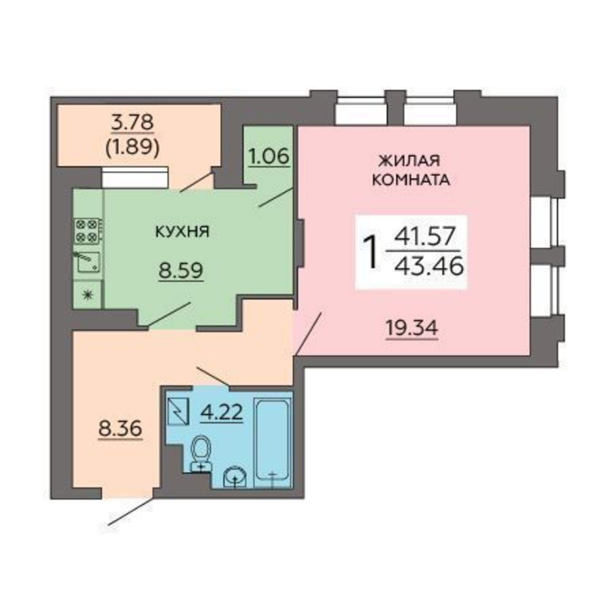 Купить квартиру за 6 084 000 рублей на улица Гаршина, д. 25