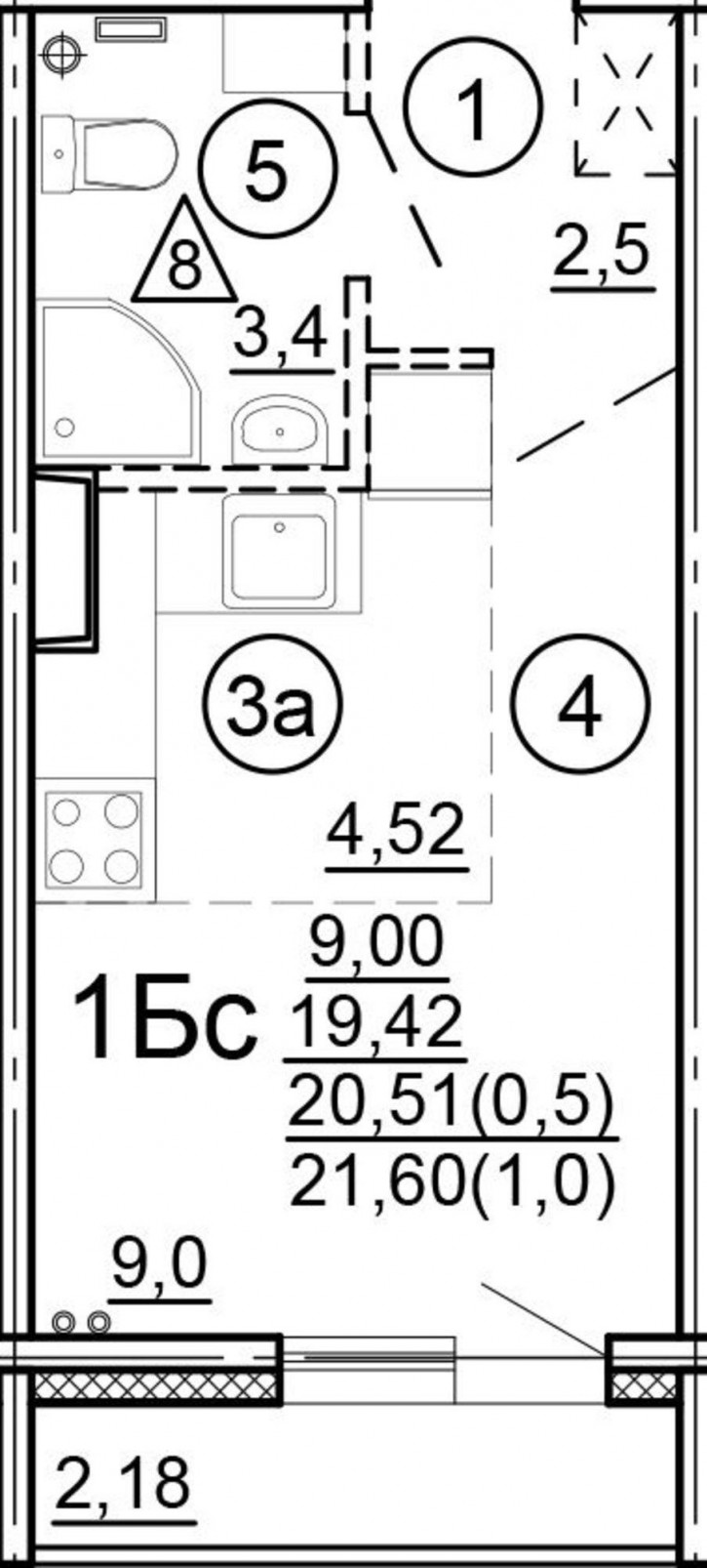 Квартира Новочеркасская ул, 48