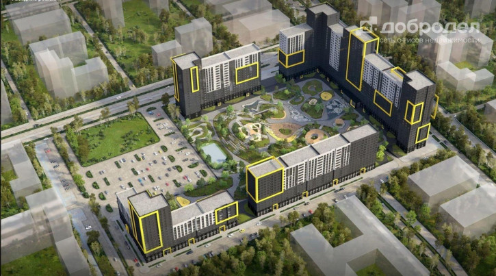 2-комн квартира в новом доме ул. Академика Ландау, 3