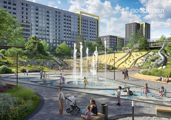 1-комн квартира в новом доме ул. Академика Ландау, 3