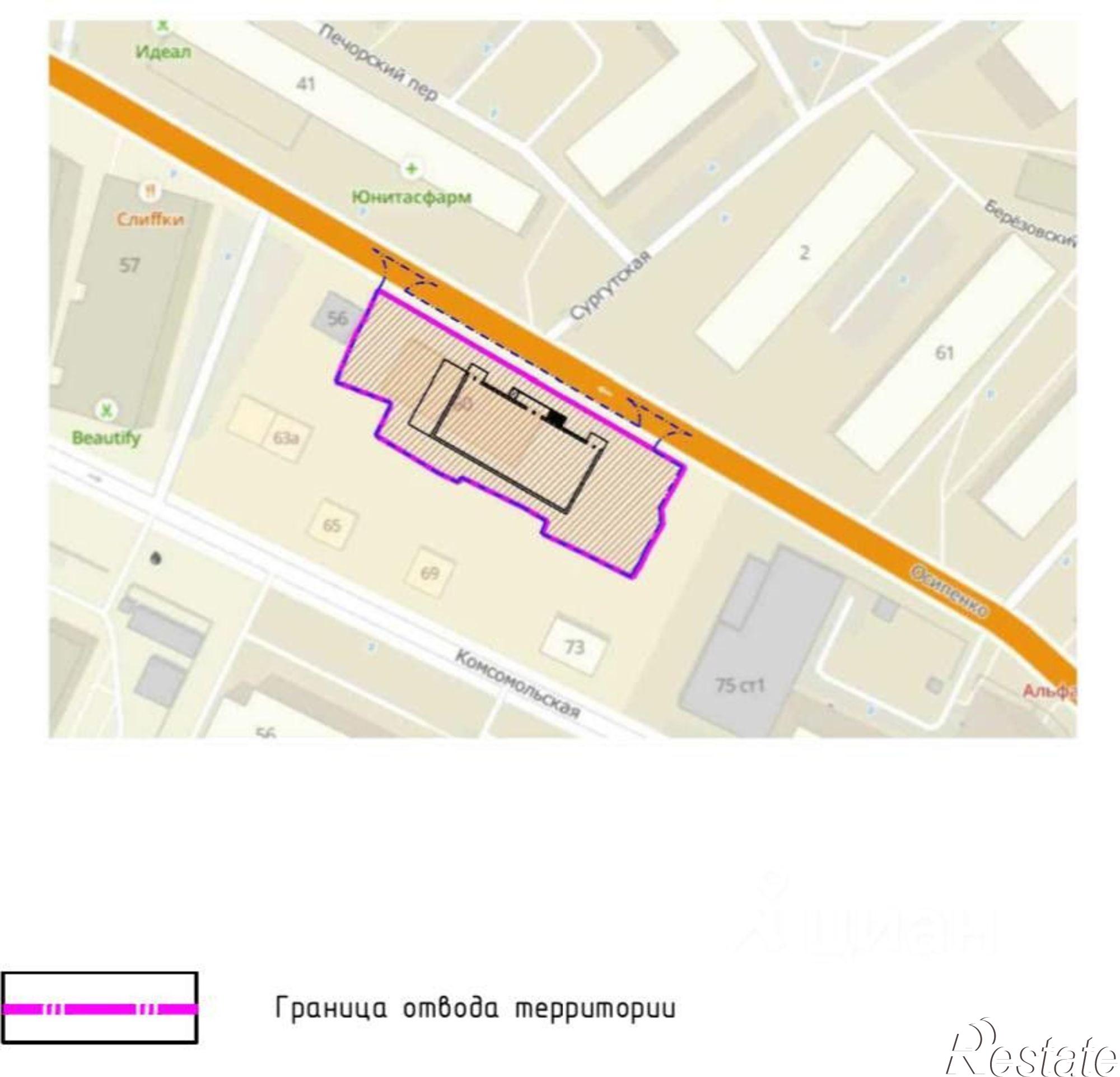 Купить ОСЗ, отдельно стоящее здание за 123 000 000 рублей на Комсомольская улица, 67