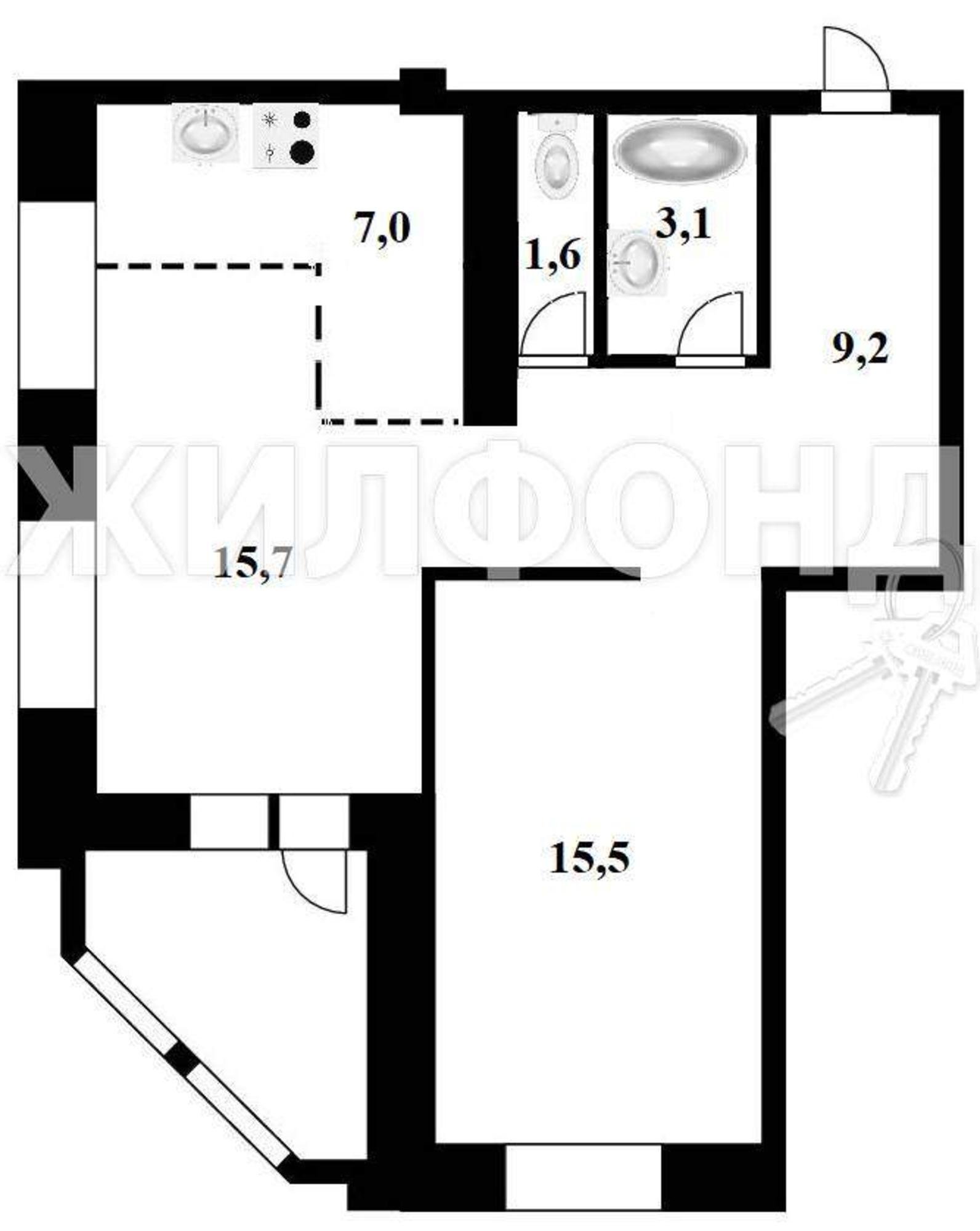 Купить квартиру за 5 480 000 рублей на Междуреченская улица, д.3