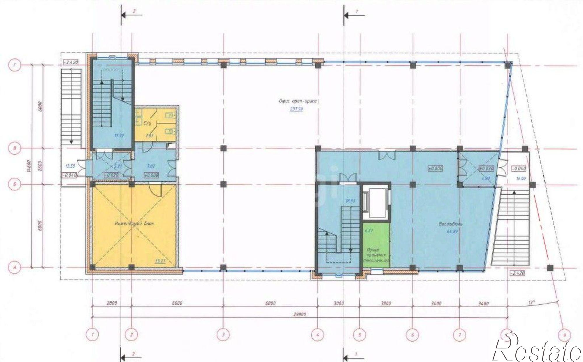 Сдать офис, помещение под офис за 212 500 рублей на улица Дзержинского, 9