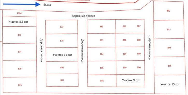 Земельный участок Юрятино территория днп