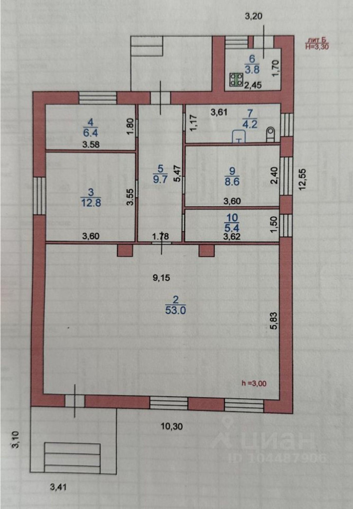 Отдельное здание Кривецкий переулок, 23,  д. 23