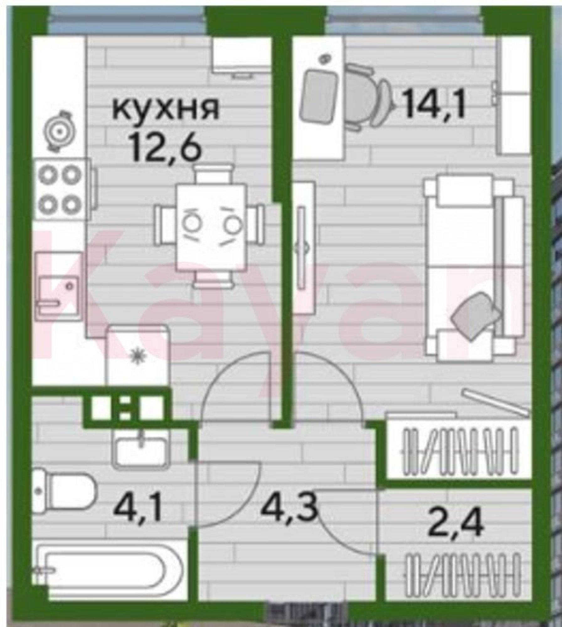 Купить квартиру за 5 062 500 рублей на им. Марины Цветаевой ул.