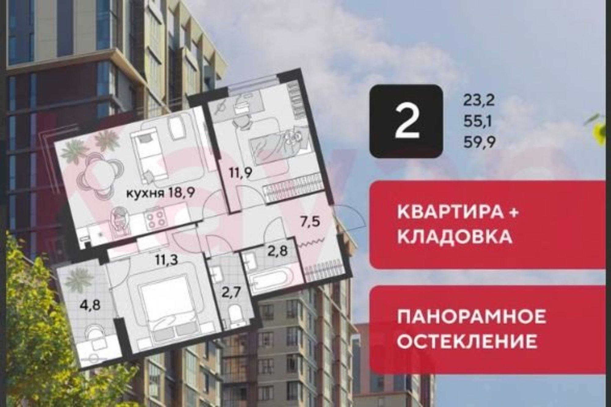 Купить квартиру за 7 987 000 рублей на им. Героя Пешкова ул.