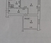 2-комн, 48кв м, этаж 1/3 Центр, Буденновский