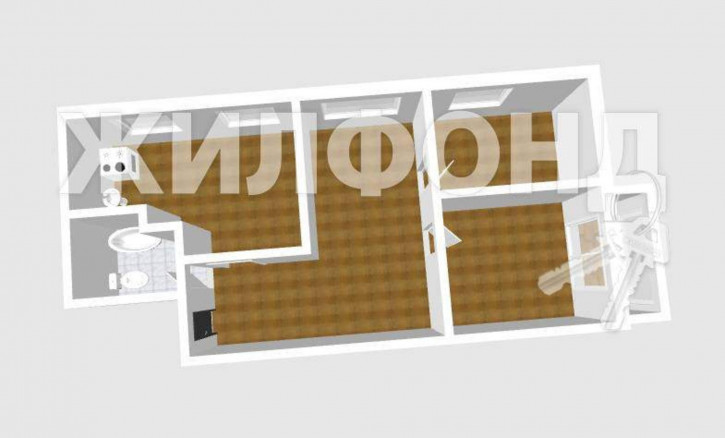 3-комн квартира Пограничная улица, д.124/3