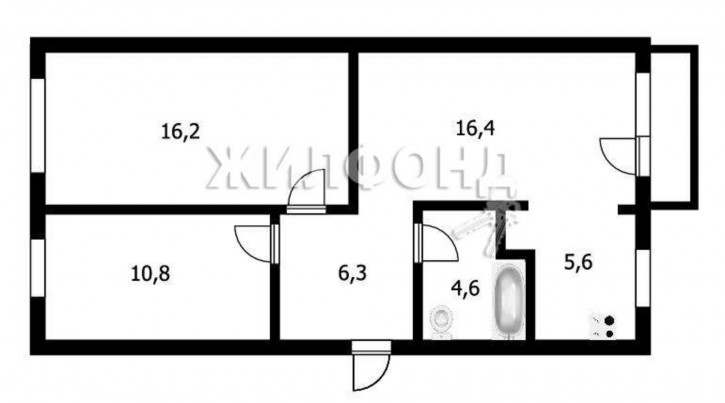 3-комн квартира Михаила Митрофанова улица, д.37
