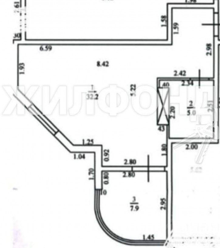 1-комн квартира Есауленко улица, д.6А