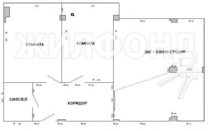 3-комн квартира Тимирязева улица, д.26