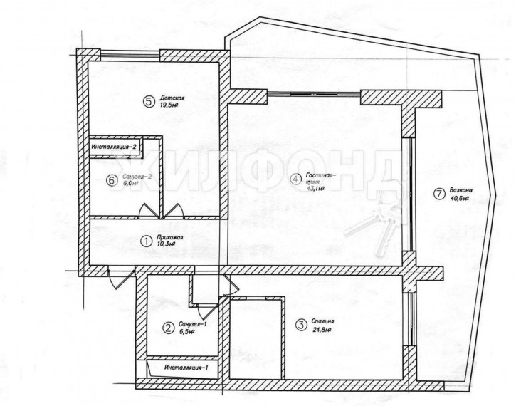 3-комн квартира Курортный проспект, д.92/5