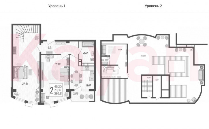 2-комн квартира в новом доме ул Старокубанская