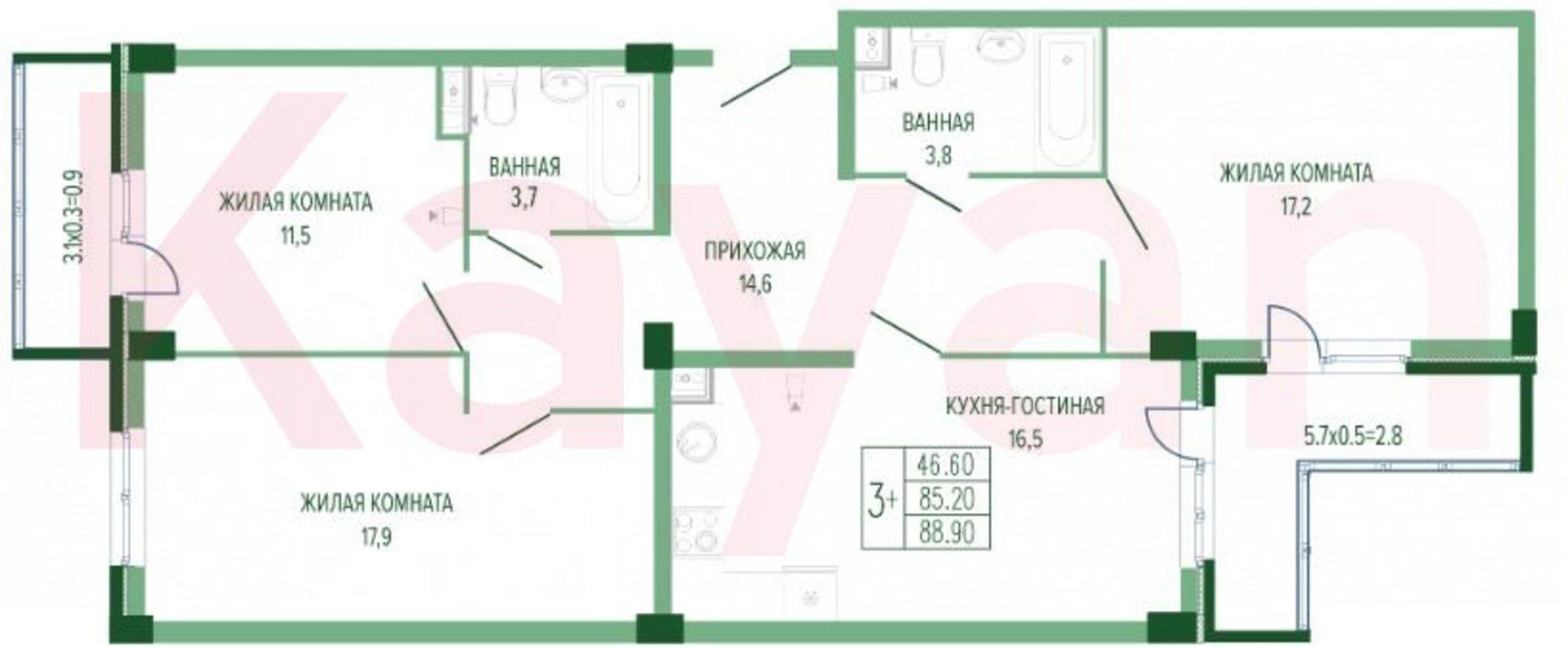 Купить квартиру за 19 000 000 рублей на Круговая ул.