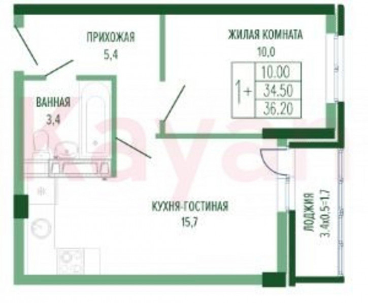 1-комн квартира Круговая ул.