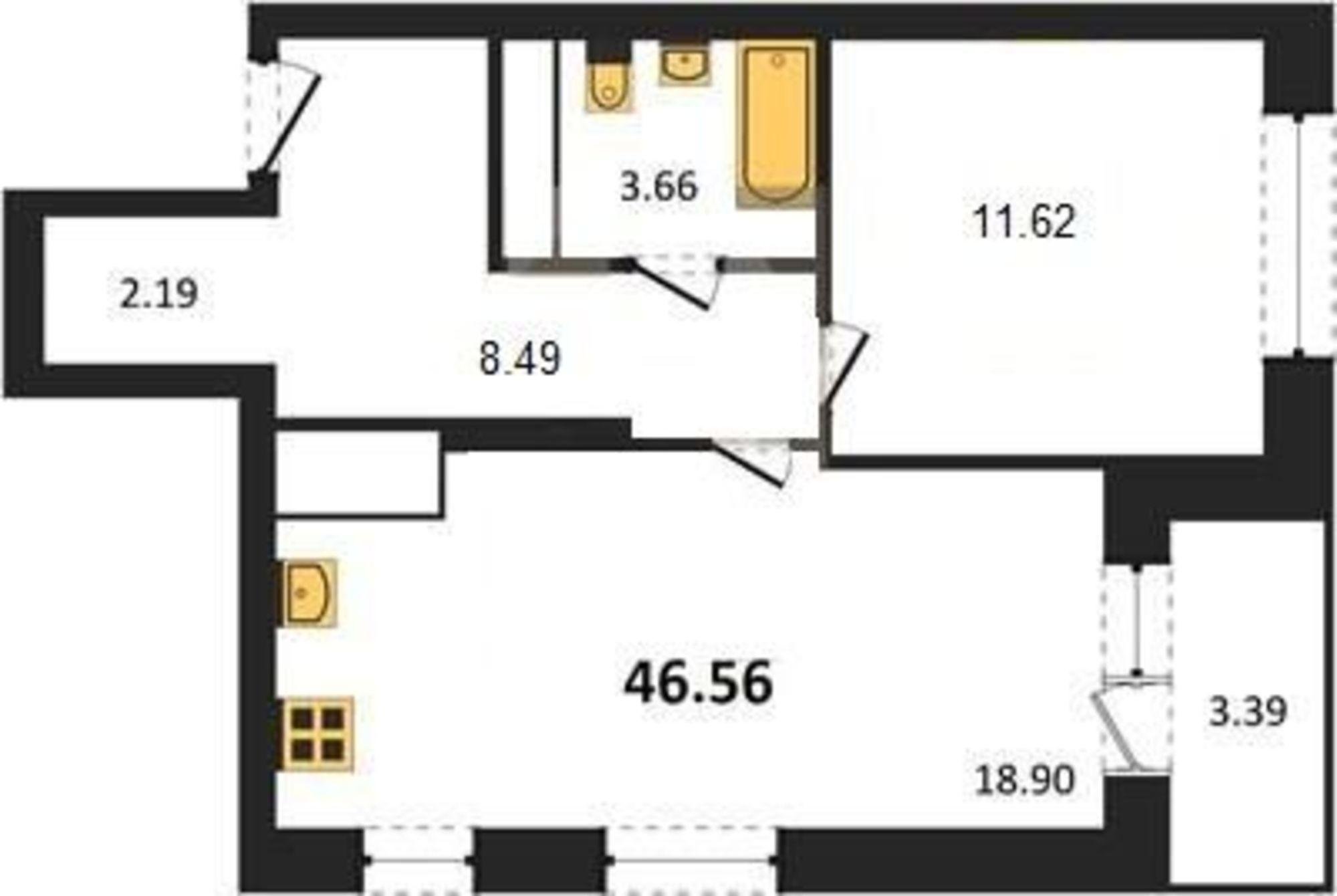 Купить квартиру за 5 931 000 рублей на улица Кривошеина, 13/14