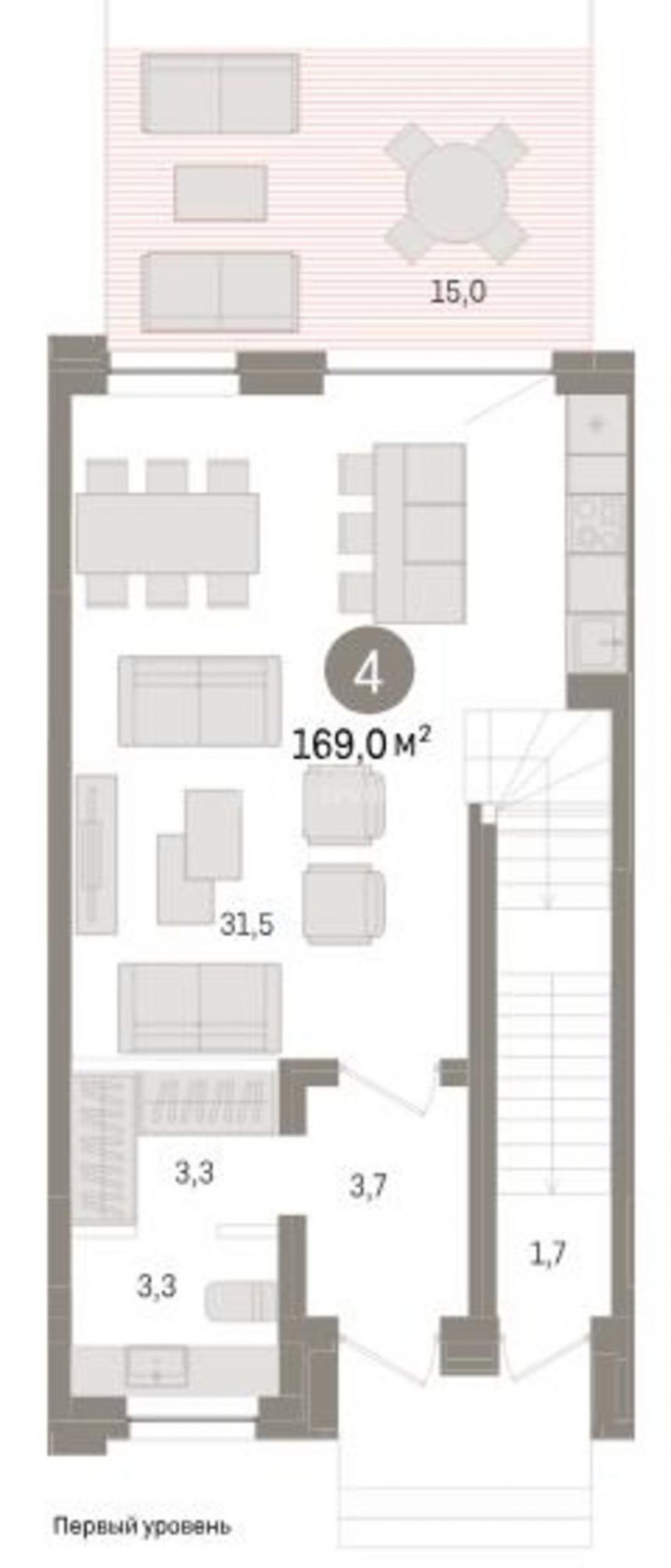 4-комн квартира улица Муравленко, 9к1