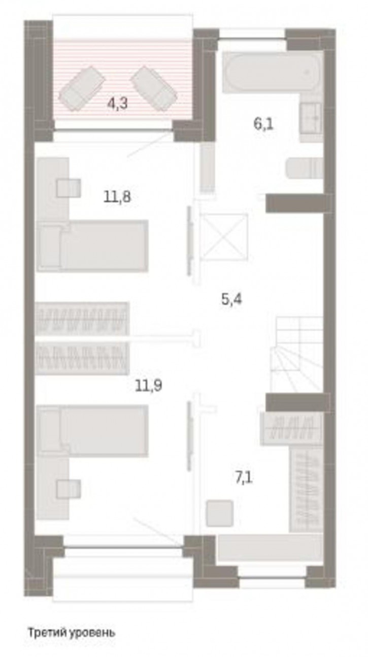 4-комн квартира улица Муравленко, 9к1