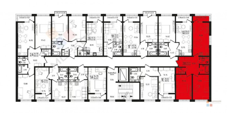 2-комн квартира в новом доме ул. 12 Марта, 160