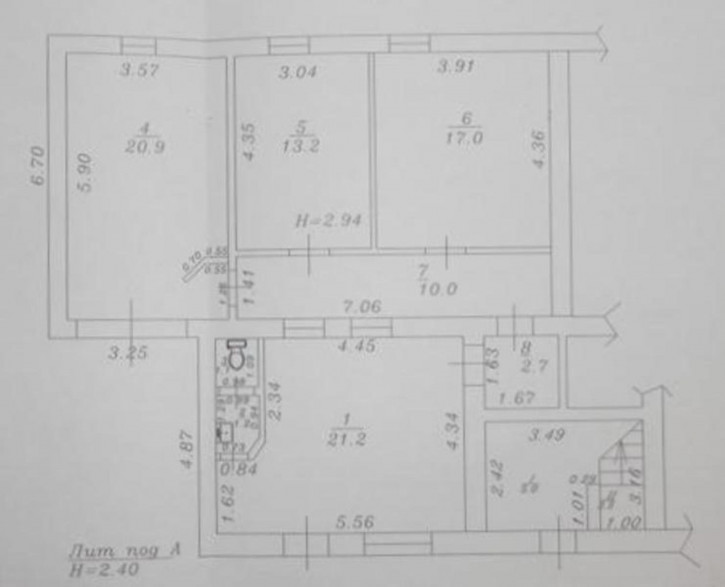 2-комн квартира Район СШ № 4, 24