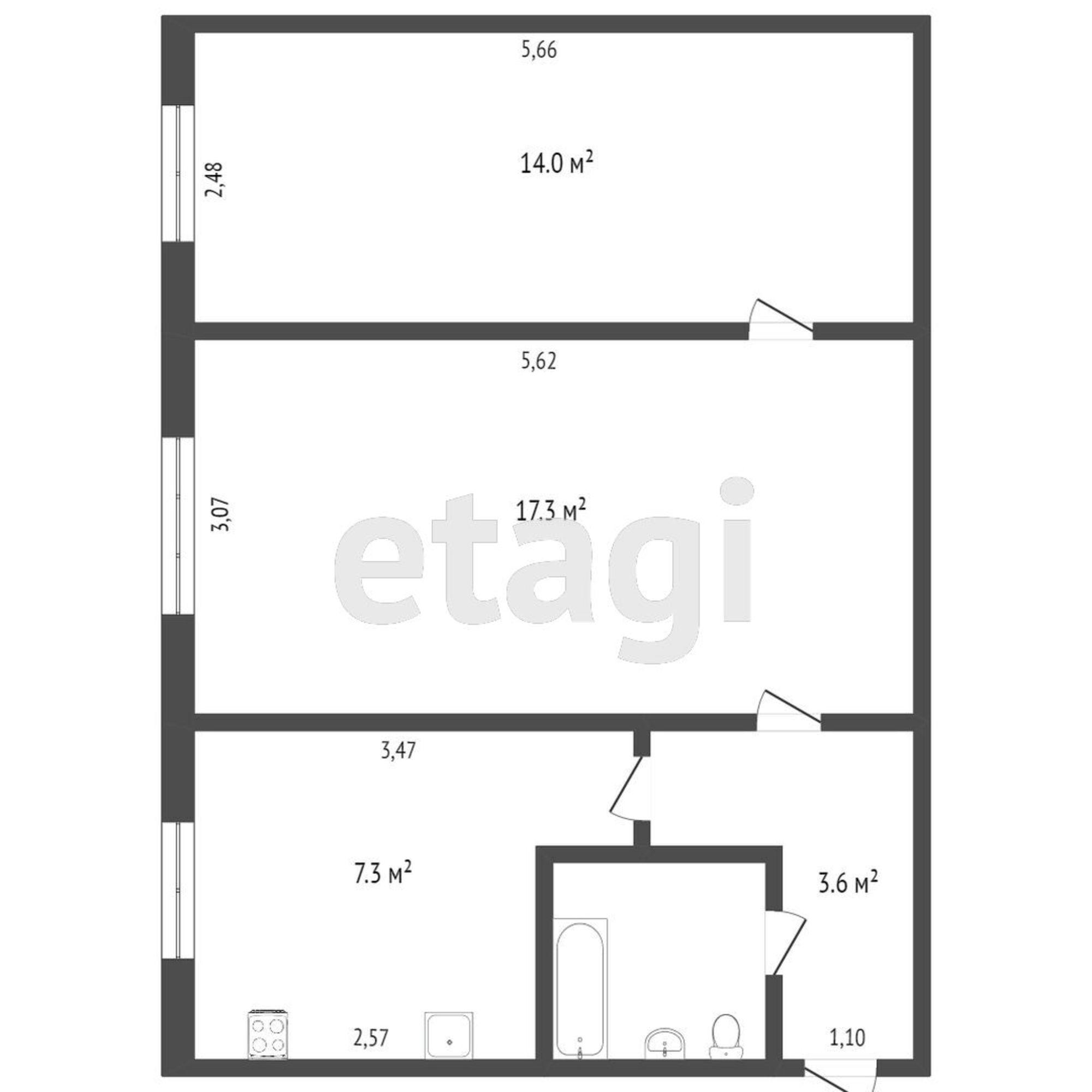 Купить квартиру за 4 299 000 рублей на Стальского, 3