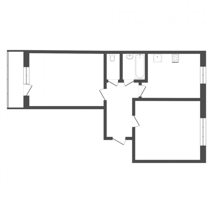 2-комн квартира Жуковского, 88
