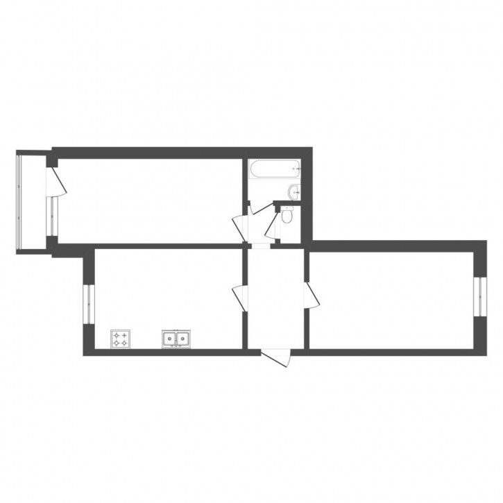 2-комн квартира Малиновского, 8
