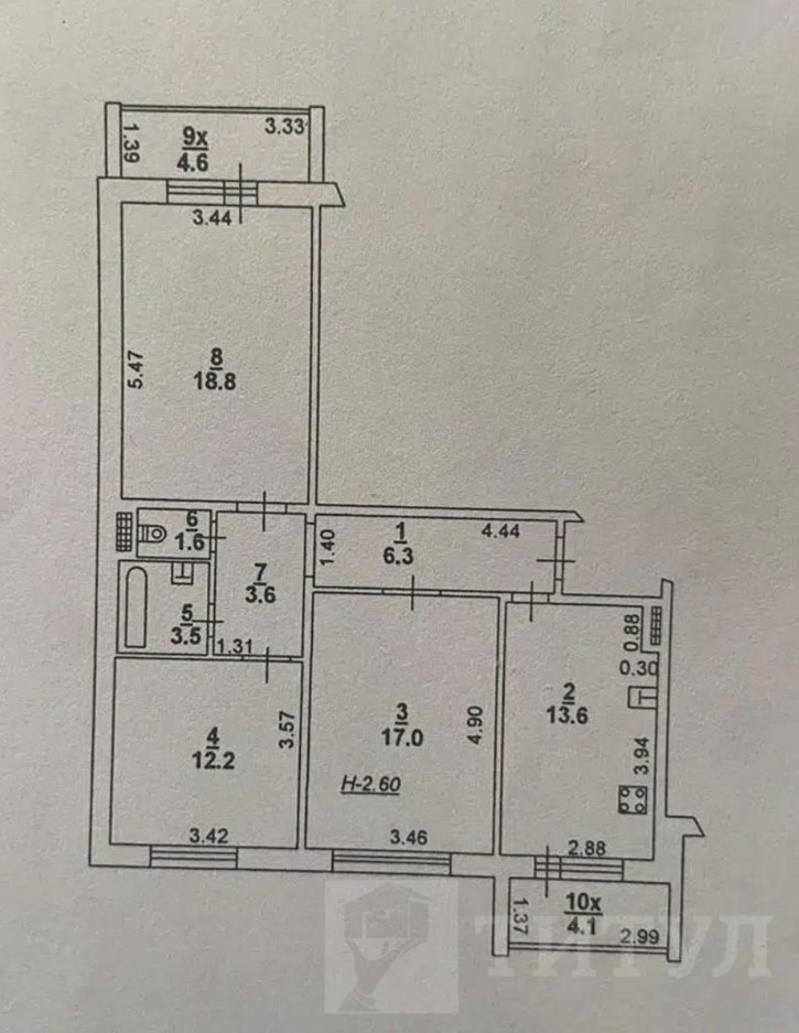 3-комн квартира ЗЖМ