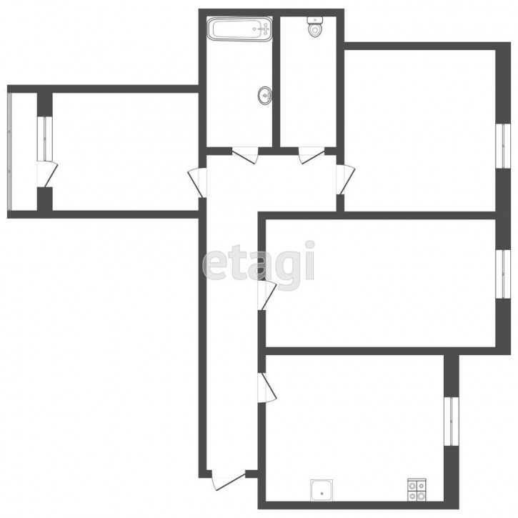3-комн квартира Братьев Мареевых, 8