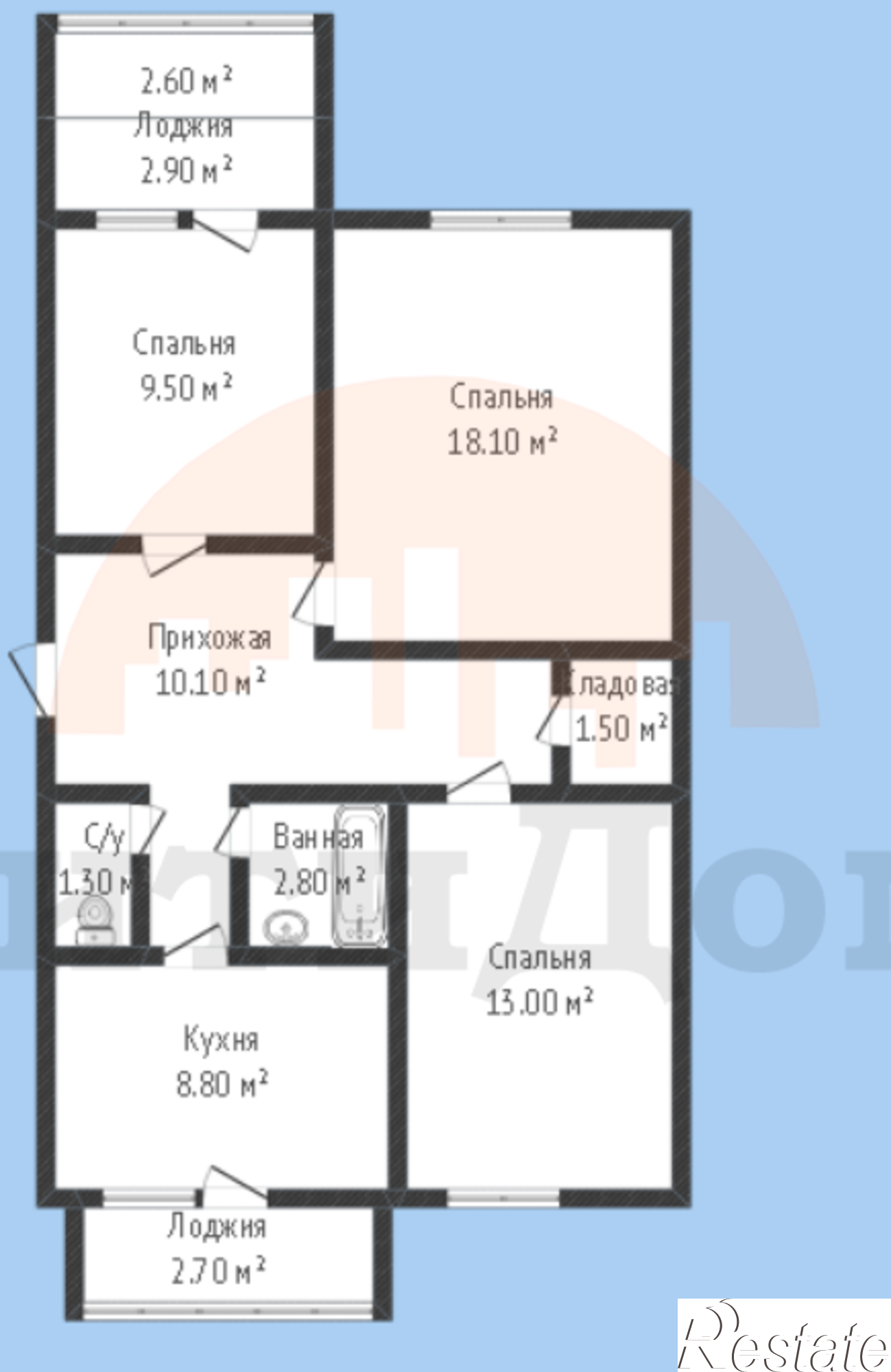 Купить квартиру за 6 300 000 рублей на Героев ул., 9