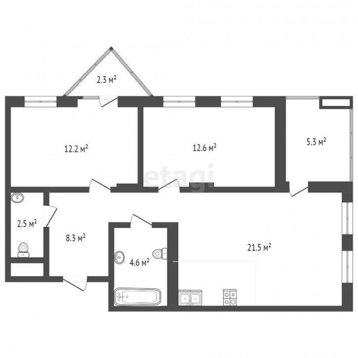 2-комн квартира Сергея Джанбровского, 4