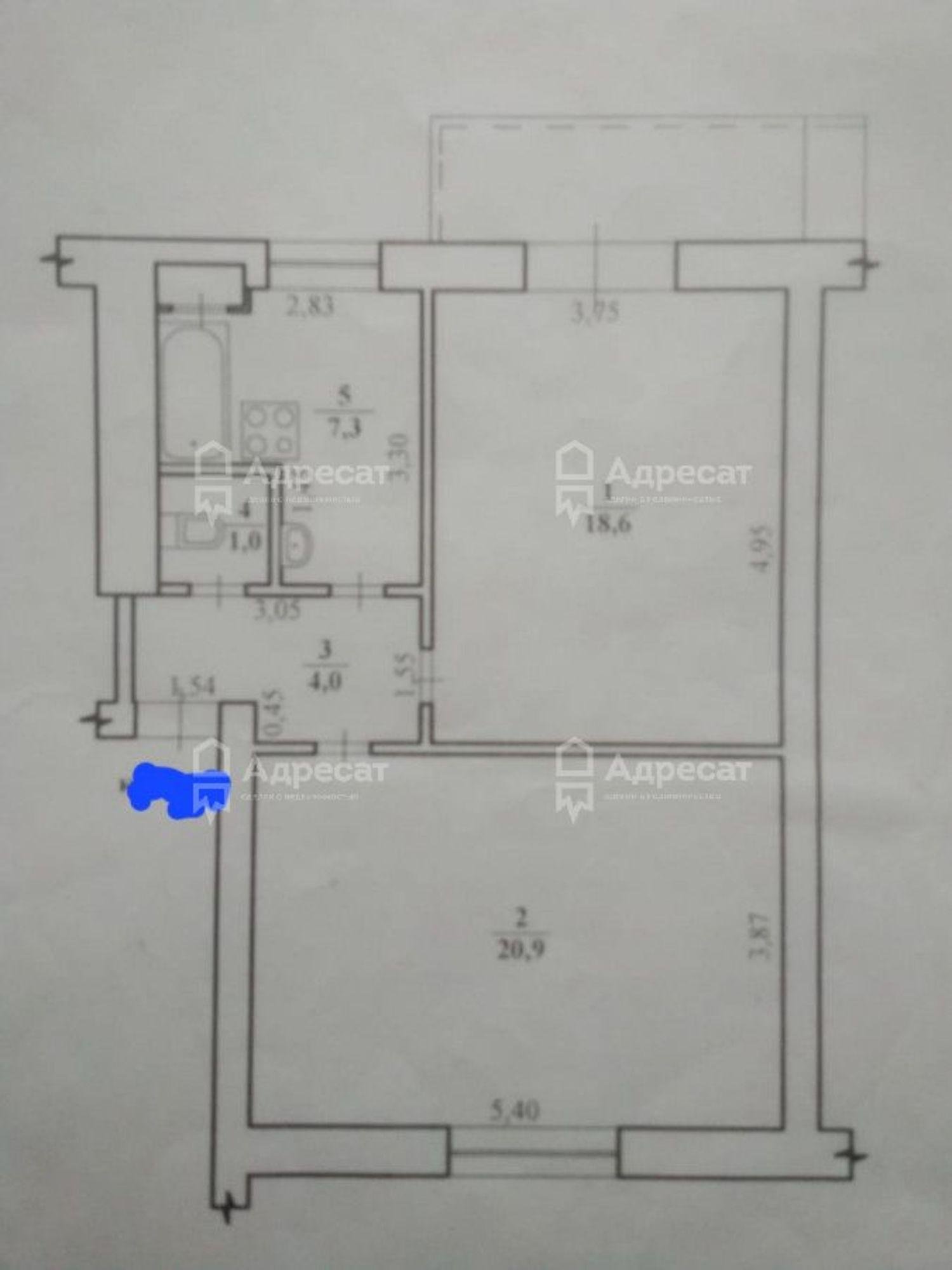 Купить квартиру за 2 500 000 рублей на ул. генерала Шумилова,  д.4