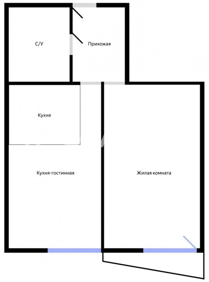 1-комн квартира улица Локтинская, 14
