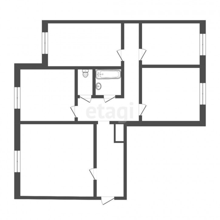 4-комн квартира Щербакова, 96а