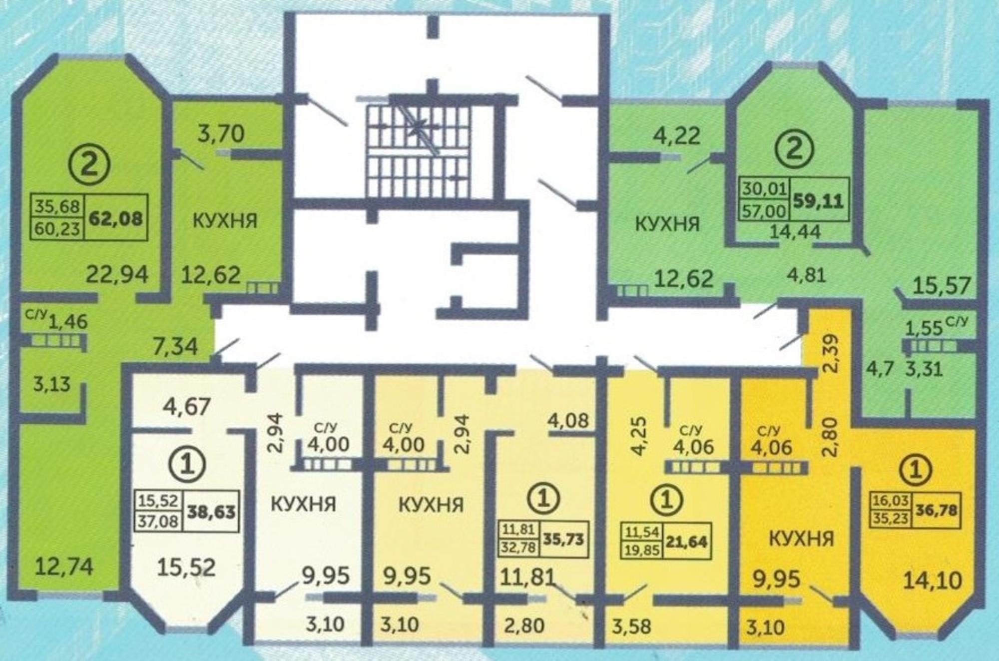 Купить квартиру за 2 250 000 рублей на улица Фронтовиков, 8/3