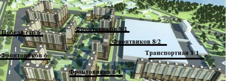 1-комн квартира в новом доме улица Фронтовиков, 8/3