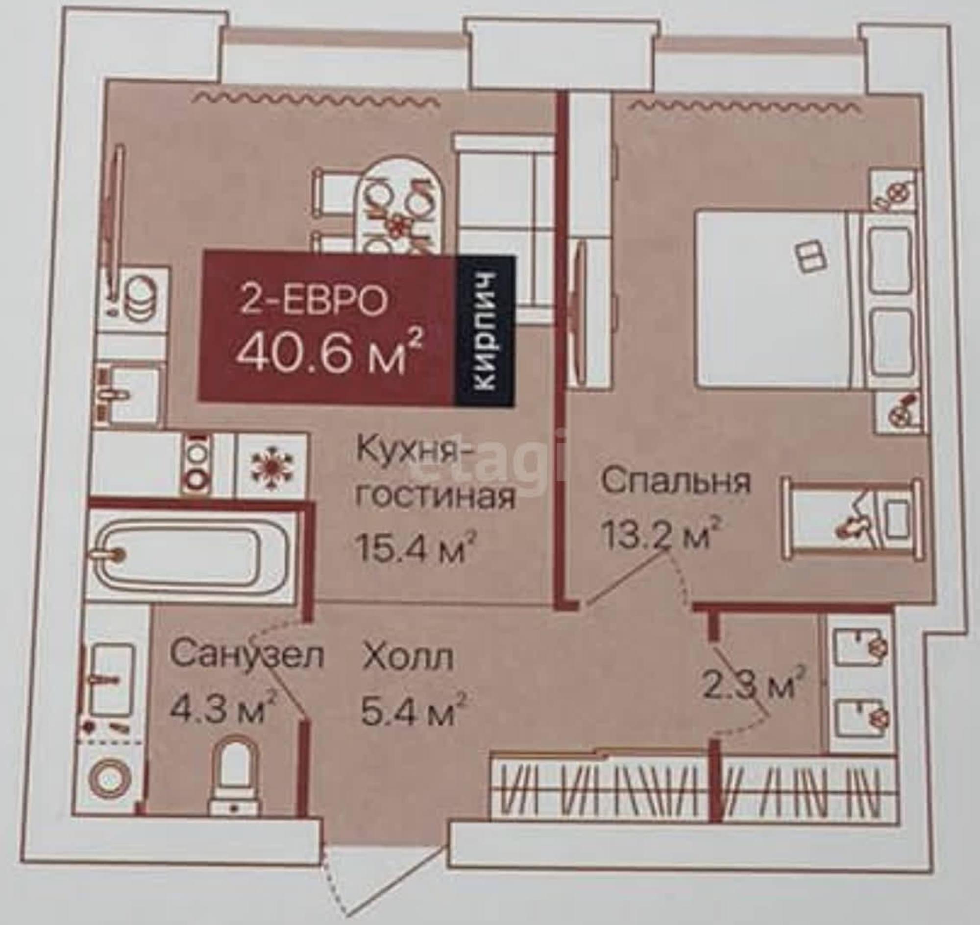 Купить квартиру за 6 200 000 рублей на Республики, 204/12