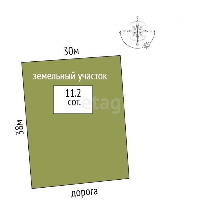 Земельный участок Московка