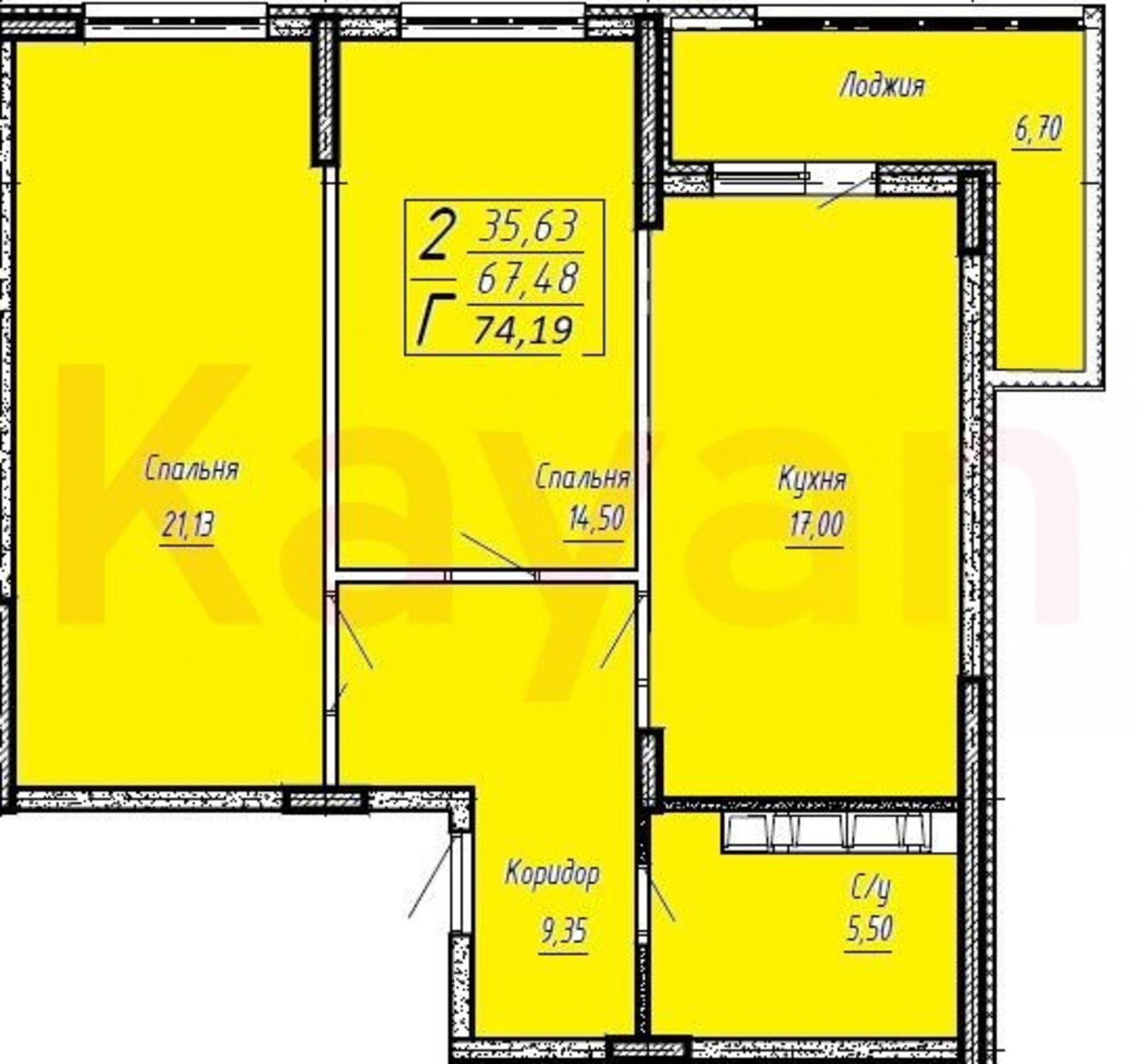 Купить квартиру за 8 531 850 рублей на Агрономическая ул.