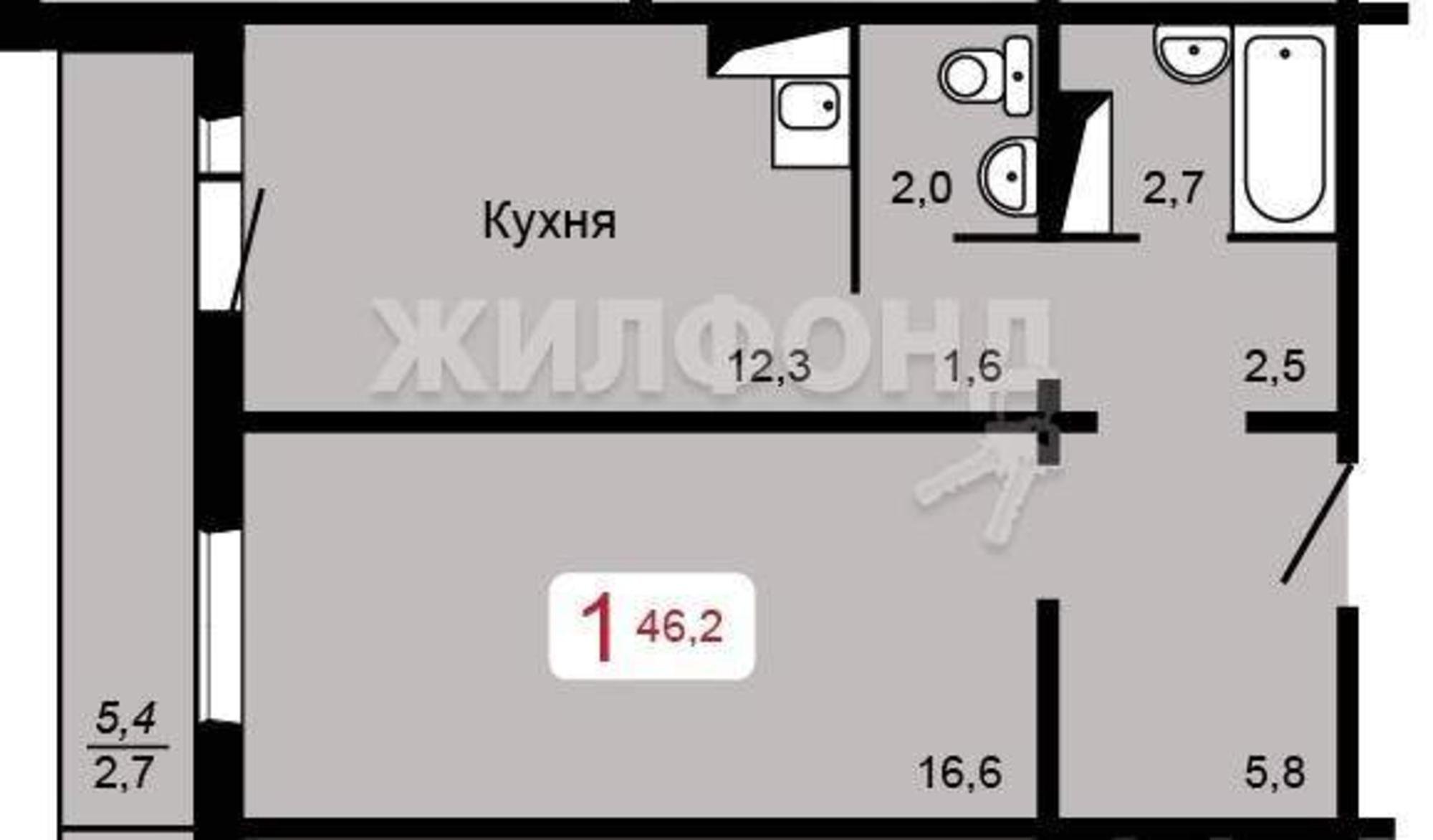 Купить квартиру за 6 000 000 рублей на Сады улица, д.1в