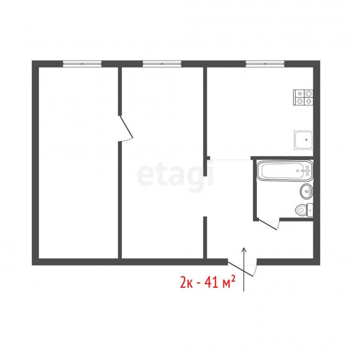 2-комн квартира Советская, 4