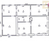 коттедж 82.8 кв м Дорожная улица, 12