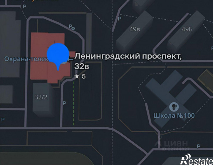 Отдельное здание Ленинградский проспект, 32В,  д. 32В