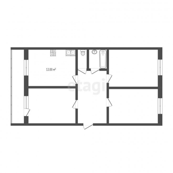 4-комн квартира Заречный проезд, 6