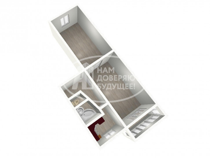 2-комн квартира улица Кузнецова, 23