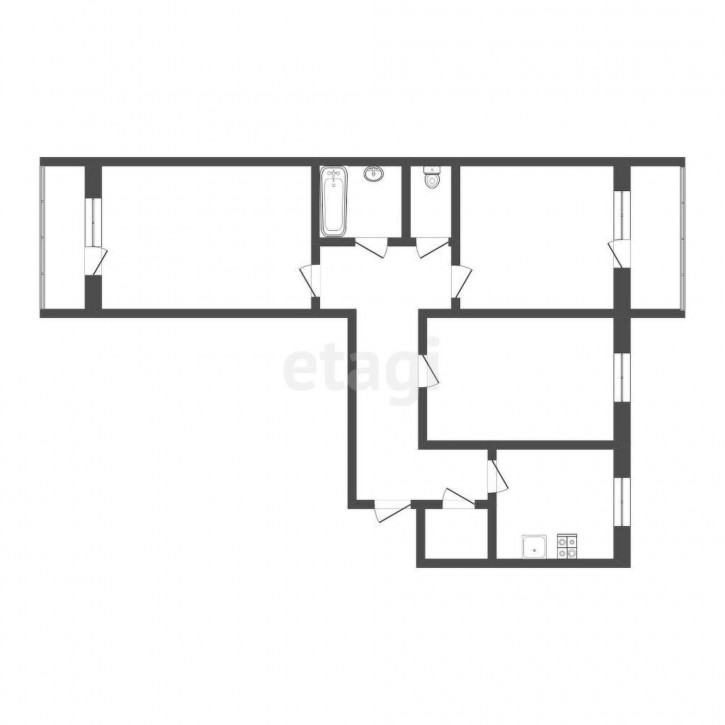 3-комн квартира Игримская, 31