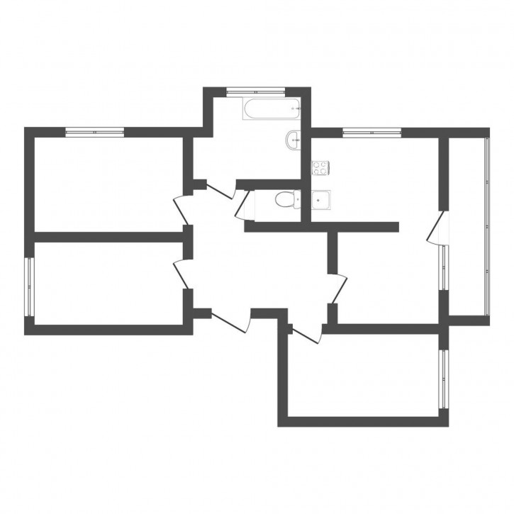 4-комн квартира Фабричная, 9