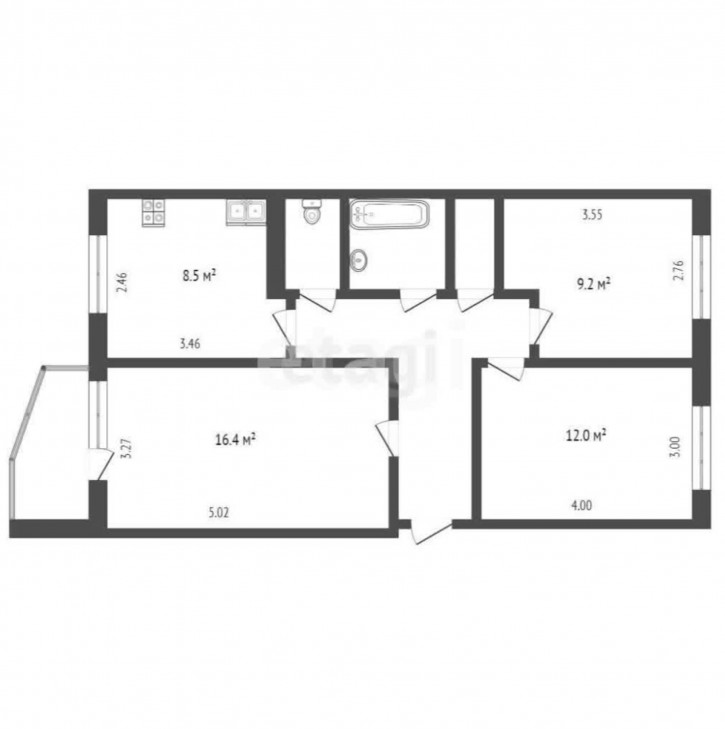 3-комн квартира Ткацкий проезд, 12