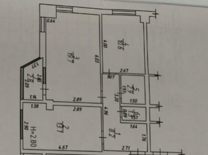 2-комн квартира Черноморская улица, 61